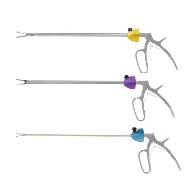 Vendite calde Laparoscopia Applicatori di clip curvi in ​​polimero/titanio Applicatore di clip da 5 mm Produzione in Cina Strumenti chirurgici