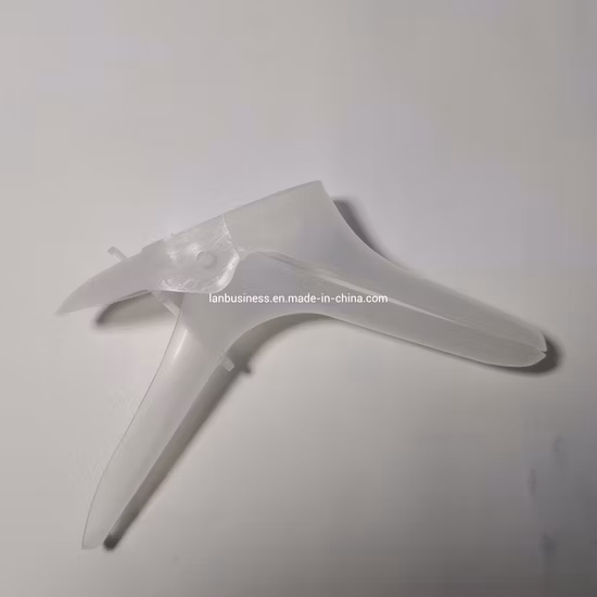 Strumento medico usa e getta per speculum vaginale in plastica